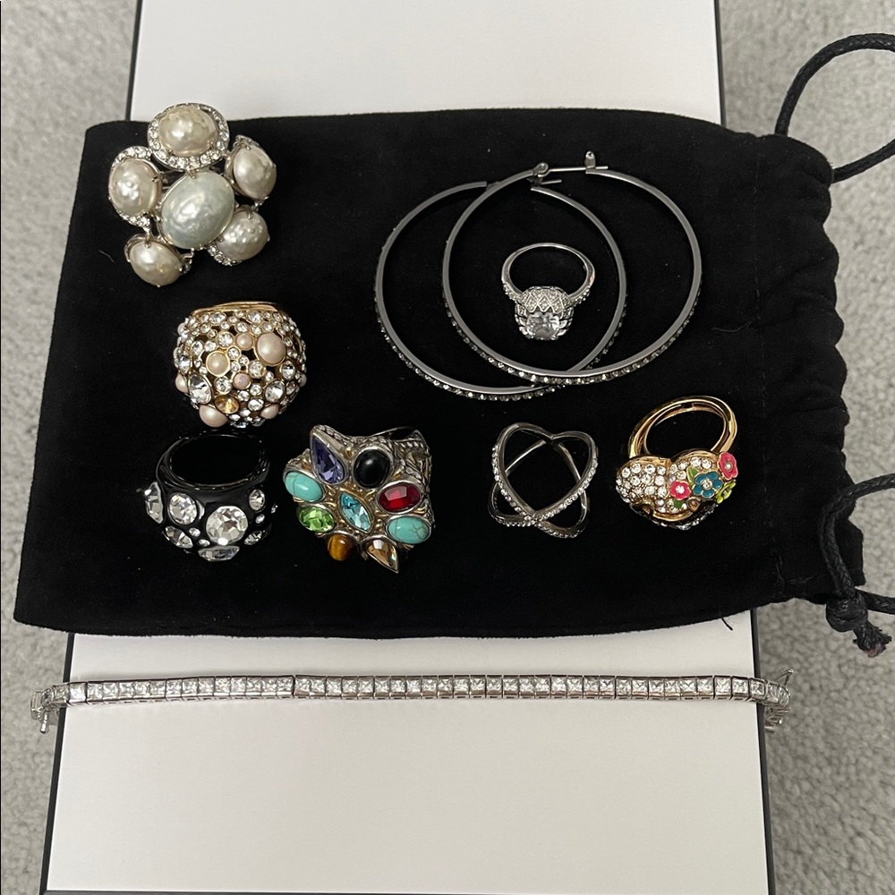 Costume Jewelry Bundle with Necklace, Bracelet and Earrings